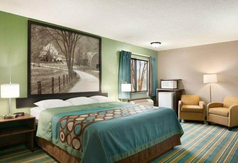 キングサイズベッドのスタンダードルーム, Super 8 By Wyndham Rantoul