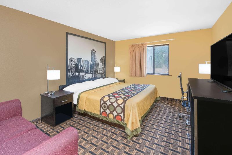 스탠다드 룸 킹사이즈 침대, Super 8 By Wyndham Terre Haute