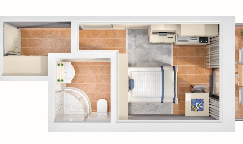 חדר סטנדרט יחיד, Mondi Hotel Tscherms