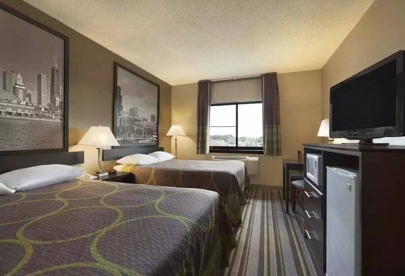 ２ダブルベッドのスタンダードルーム, Super 8 By Wyndham Bridgeview/chicago Area