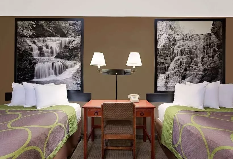 اتاق استاندارد با 2 تخت دوبل, Super 8 By Wyndham Ithaca