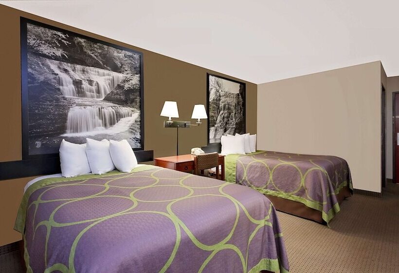 غرفه قياسيه سريرين مزدوجين, Super 8 By Wyndham Ithaca