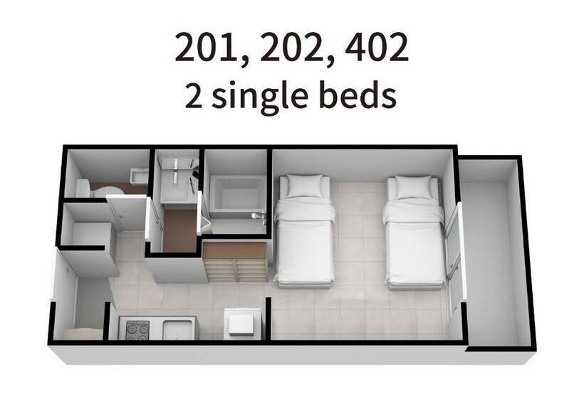 آپارتمان 1 خوابه, Good Life Apartment