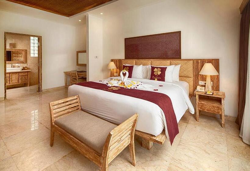 غرفة ديلوكس مطلة على حمام السباحة, The Kalyana Ubud Resort