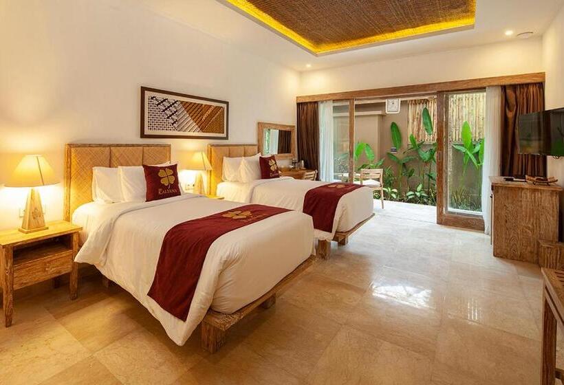 غرفة ديلوكس مطلّة علي الحديقة, The Kalyana Ubud Resort