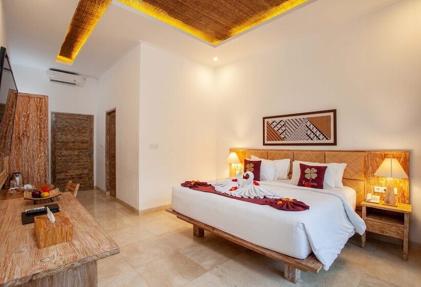 غرفة ديلوكس مطلة على حمام السباحة, The Kalyana Ubud Resort