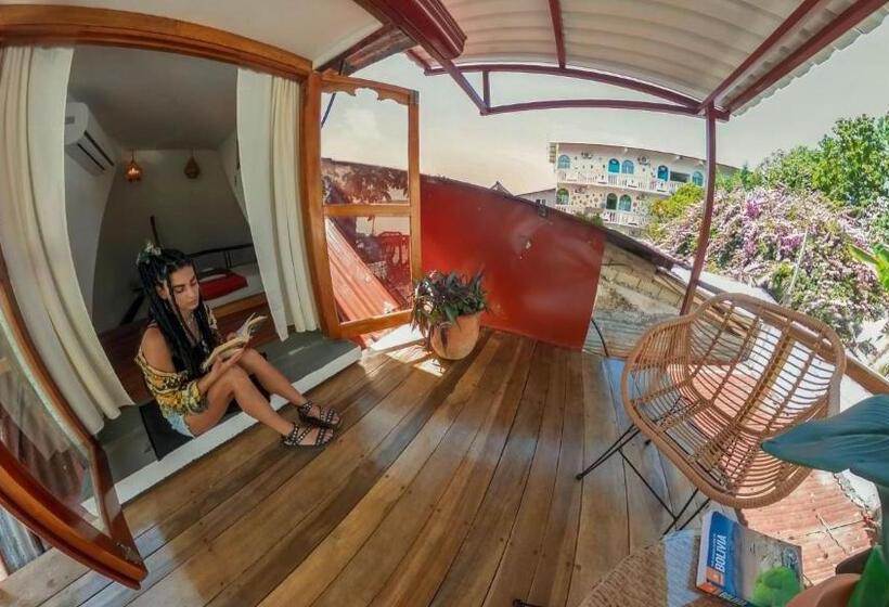 آپارتمان 1 خوابه با تراس, Los Amigos Hostel