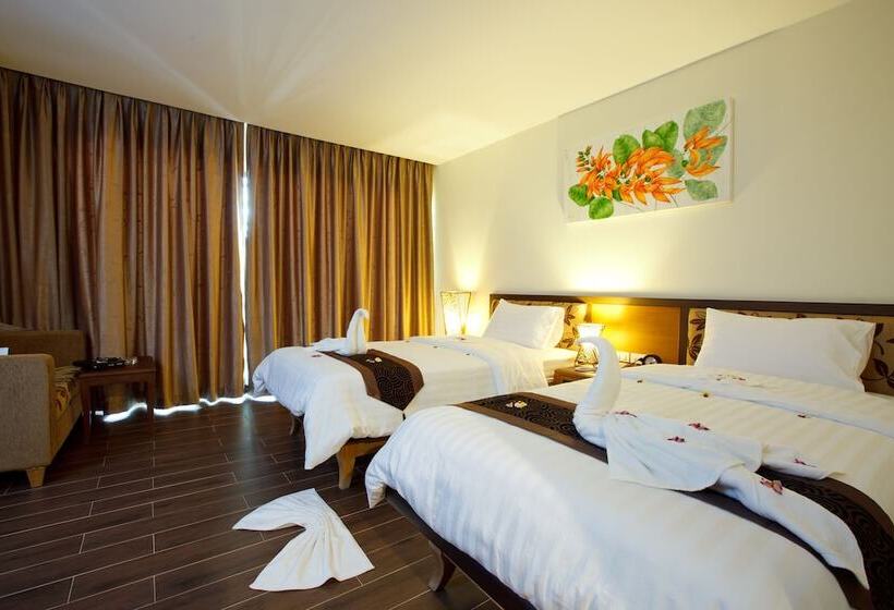 Deluxe room with river view, Chawalun Resort