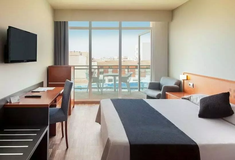 اتاق استاندارد یک تخته با چشم‌انداز شهر, Rh Vinaros Playa & Spa 4* Sup