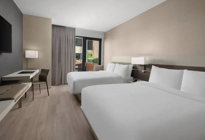 ２ダブルベッドのスタンダードルーム, Ac Hotel By Marriott Santa Rosa Sonoma Wine Country