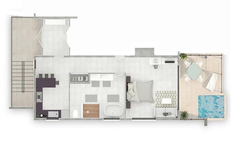 آپارتمان 1 خوابه با چشمانداز دریا, Tranquility Beach Anguilla Resort