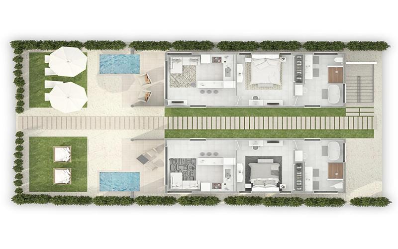 آپارتمان 1 خوابه همکف, Tranquility Beach Anguilla Resort