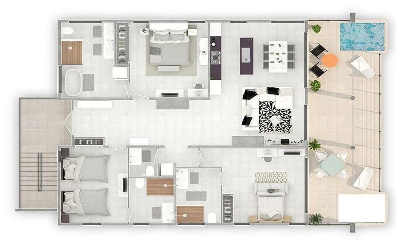 آپارتمان 3 خوابه, Tranquility Beach Anguilla Resort