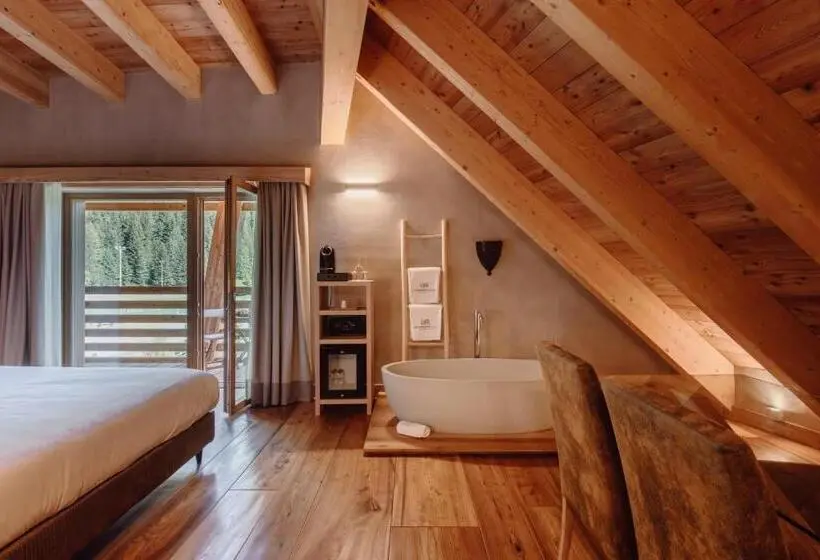 Deluxe-sviitti, Au Charmant Petit Lac Ecohotel Parc & Spa