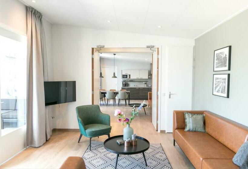 דירת חדר, 14p Luxe Bungalow Met Serre