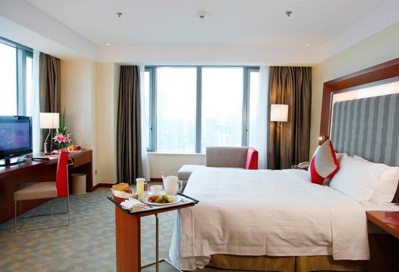 اتاق سوپریور با تخت بزرگ, Novotel Atlantis Shanghai   Breakfast In The Clouds With River View In The Revolving Restaurant