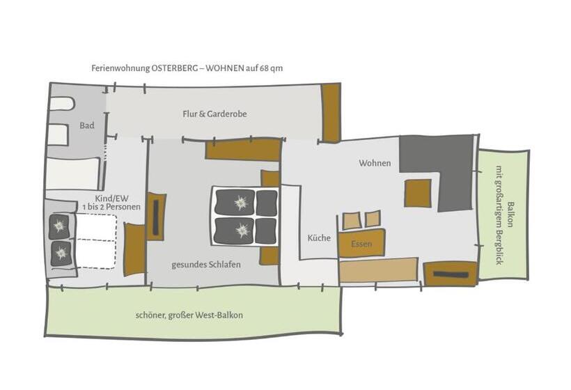 Апартаменты 2 Спальни, Gästehaus Rappenkopf