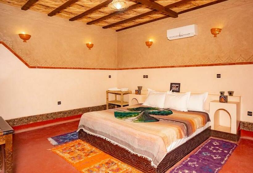 חדר משפחתי נוף לבריכה, Ecolodge L île De Ouarzazate