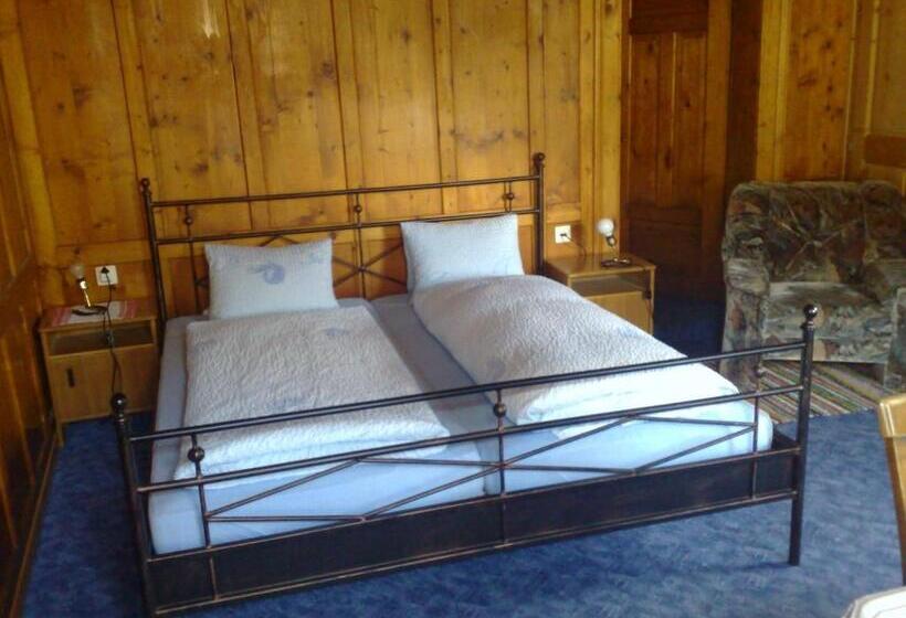 バス共有のスタンダードルーム, B&b Hotel & Appartements Chasa Valär