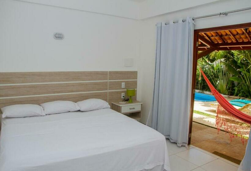 带大床的豪华间, Recanto Do Barao Pousada