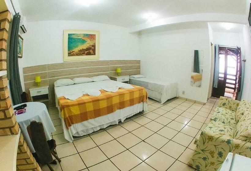 带大床的豪华间, Recanto Do Barao Pousada