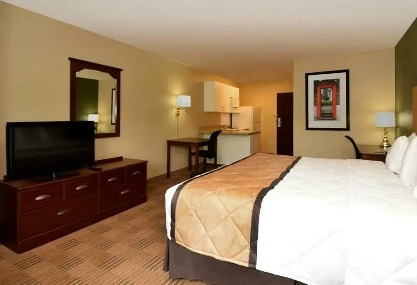 キングサイドベッドのスタンダードワンルーム, Extended Stay America Suites Los Angeles Ontario Airport