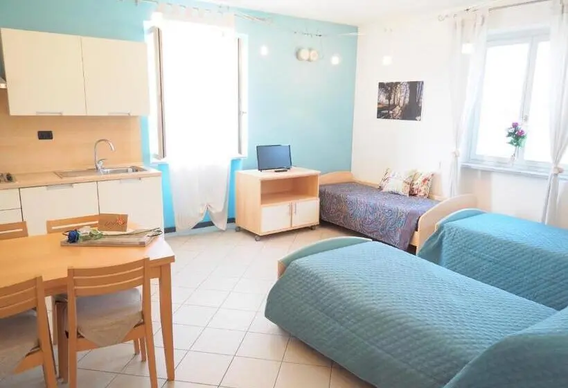 スタンダード４人部屋, Miniappartamenti, Camere Lanterna Blu