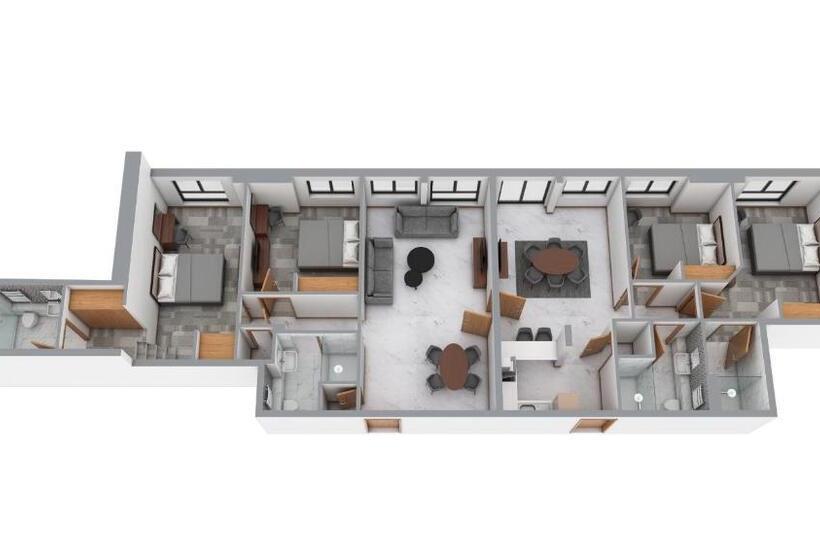 4ベッドルームアパートメント, Sanctum Belsize Road