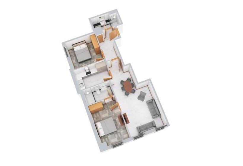 2ベッドルームデラックスアパートメント, Sanctum Belsize Road