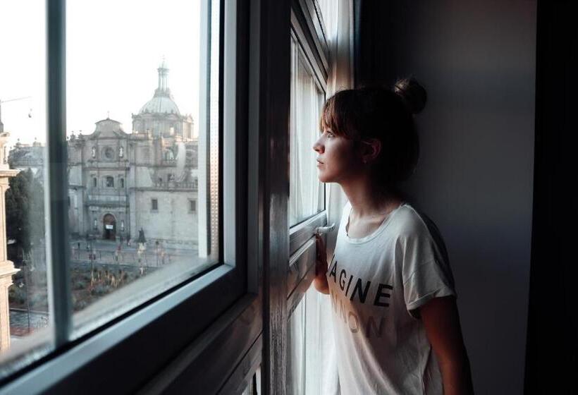 キングサイズベッドのデラックスルーム, Zocalo Central & Rooftop Mexico City