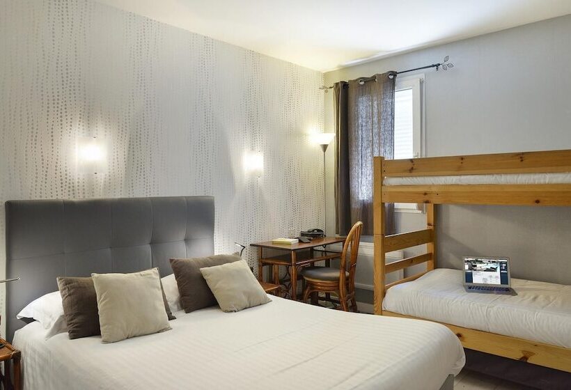 غرفة قياسية رباعية, Logis Hôtel Ariane