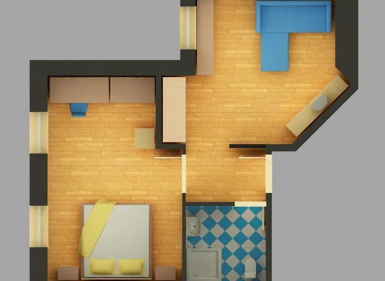 Апартаменты 1 Спальня, Penzion U Pejtrika