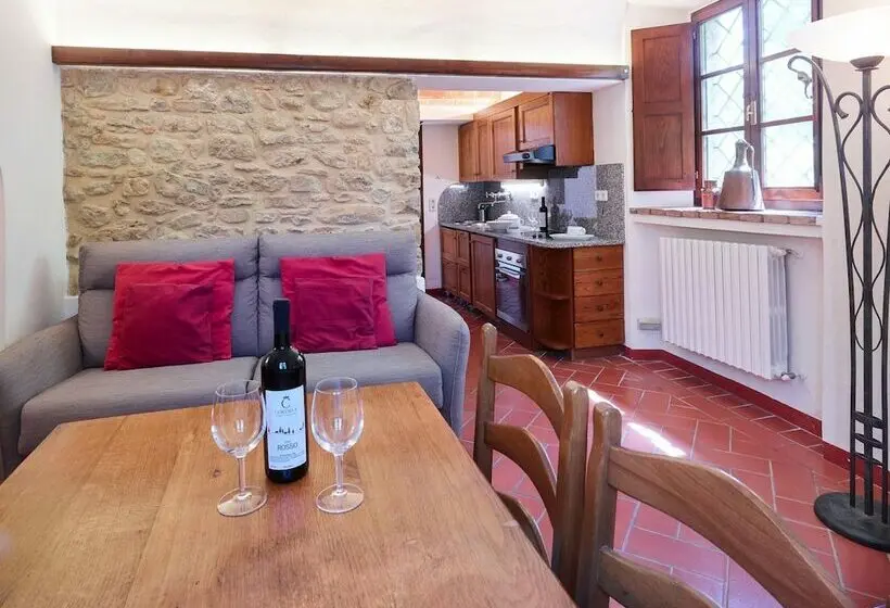 Huoneisto 1 Makuuhuone Näkymä, Agriturismo Podere Cortilla