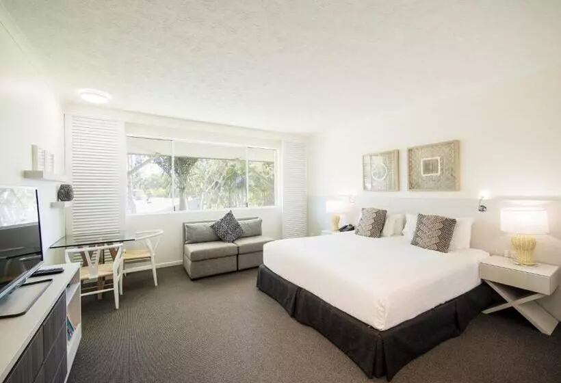 キングサイズベッドのエクゼクティブルーム, Oaks Sunshine Coast Oasis Resort