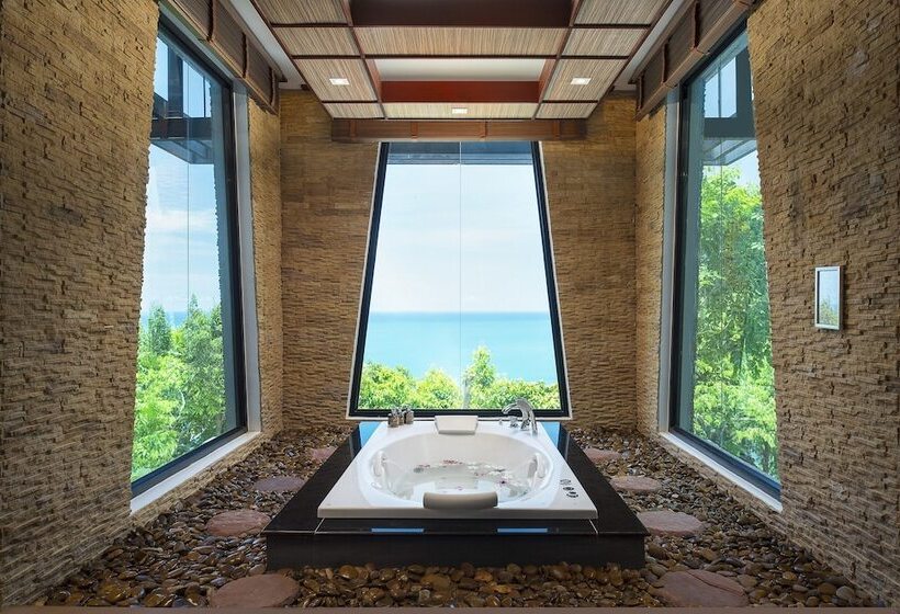 디럭스 룸 바다 전망, Panviman Resort Koh Phangan   Sha Extra Plus