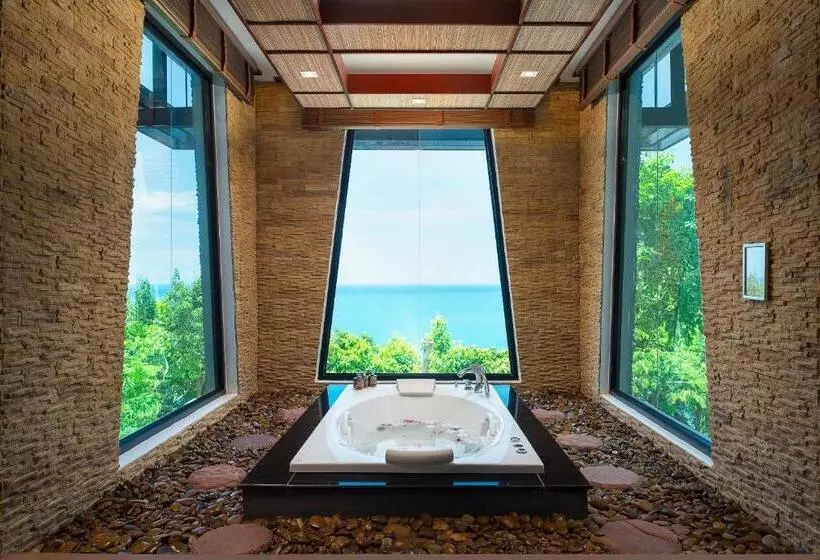 ویلای دلوکس 1 خوابه با چشم‌انداز دریا, Panviman Resort Koh Phangan
