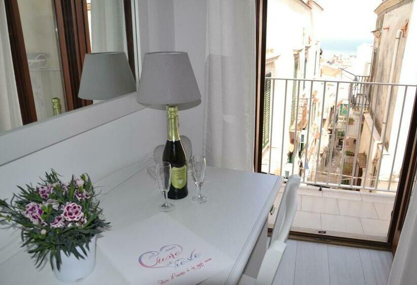 חדר דלוקס עם מרפסת נוף לים, Cuore Di Vieste