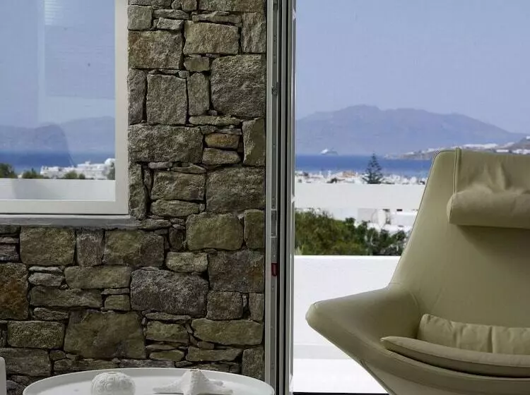 اتاق سوپریور با چشم‌انداز دریا, Semeli Hotel Mykonos