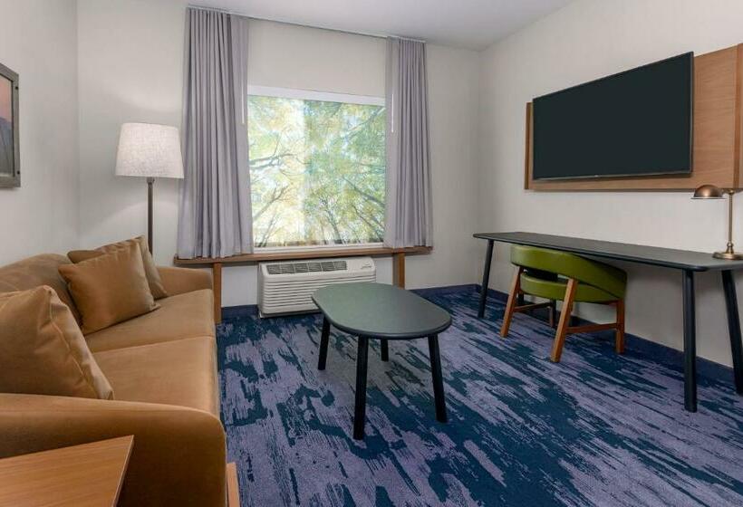 带大床的套房, Fairfield Inn & Suites Charlotte Monroe