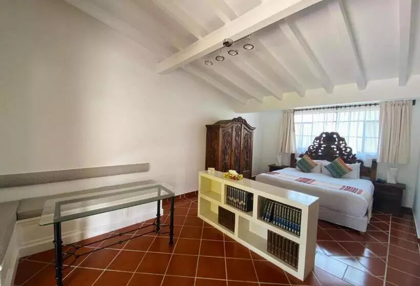 キングサイズベッドのデラックスルーム, Spa Posada Tlaltenango