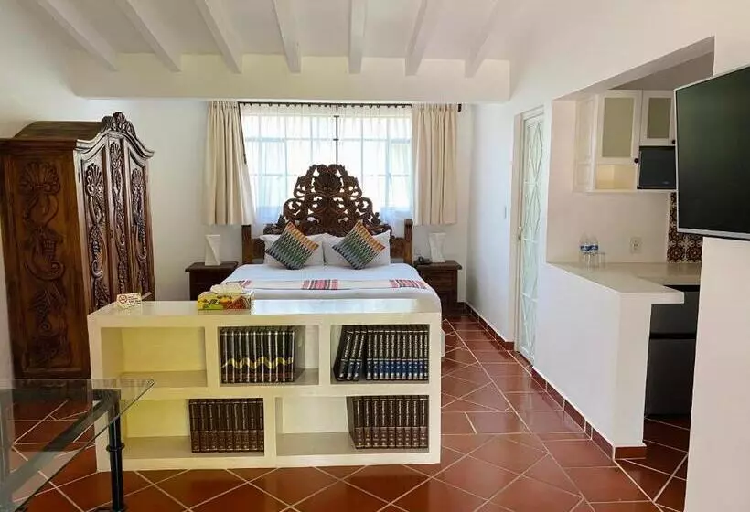 キングサイズベッドのデラックスルーム, Spa Posada Tlaltenango