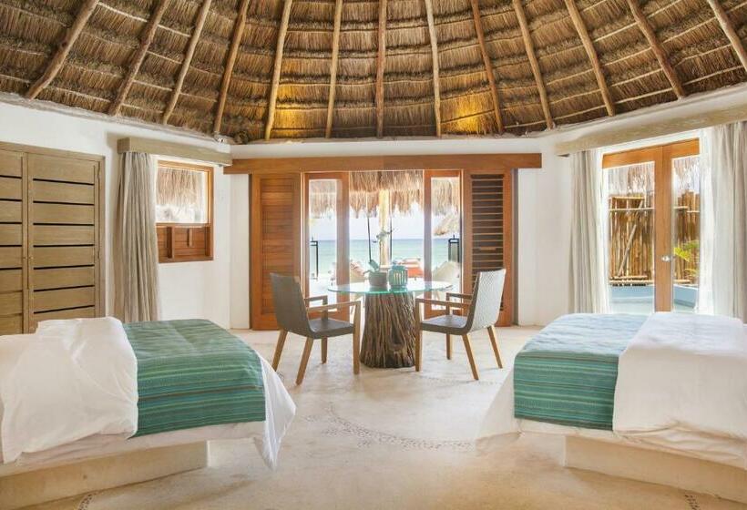 디럭스 룸 바다 전망, Mahekal Beach Front Resort & Spa