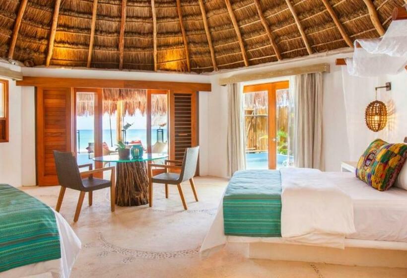 디럭스 룸 바다 전망, Mahekal Beach Front Resort & Spa