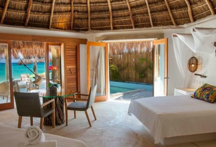 디럭스 룸 바다 전망, Mahekal Beach Front Resort & Spa