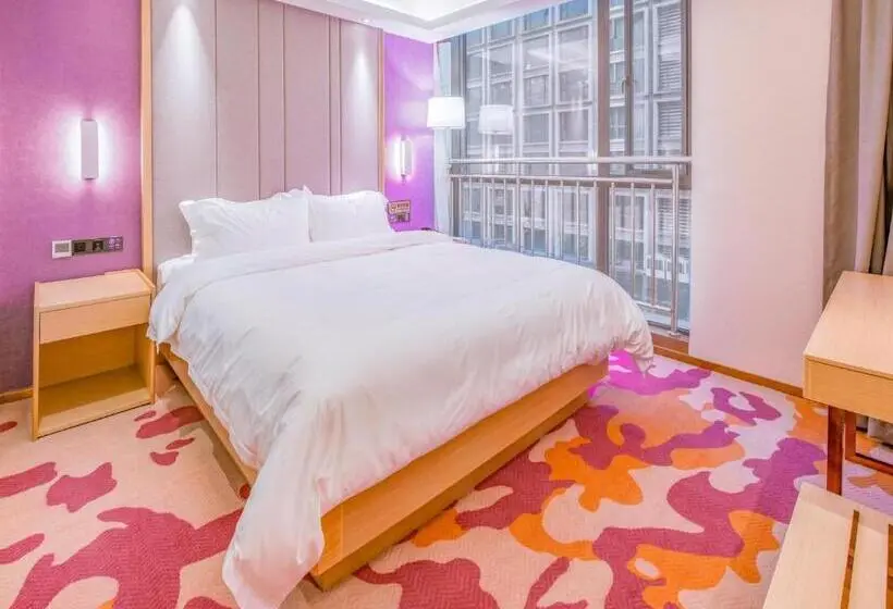 キングサイズベッドのデラックスルーム, Lavande Hotel Chongqing Jiangbei Intemational Airport Teminal T3 Shop
