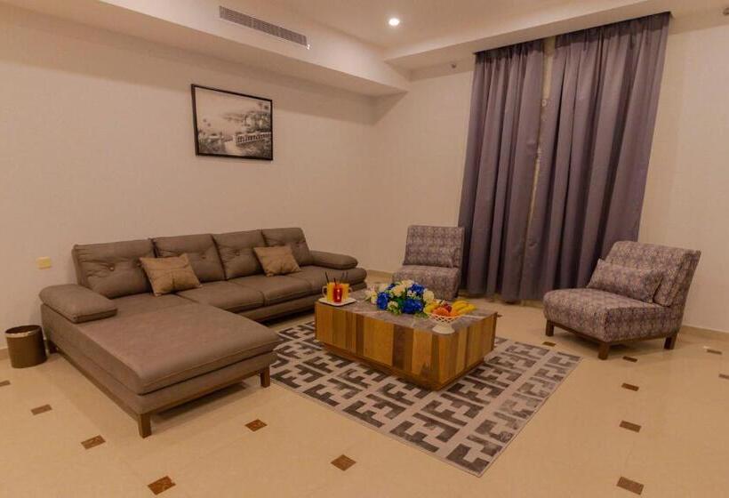 침실 2개 아파트, Nukhbat Al Makan Apartment