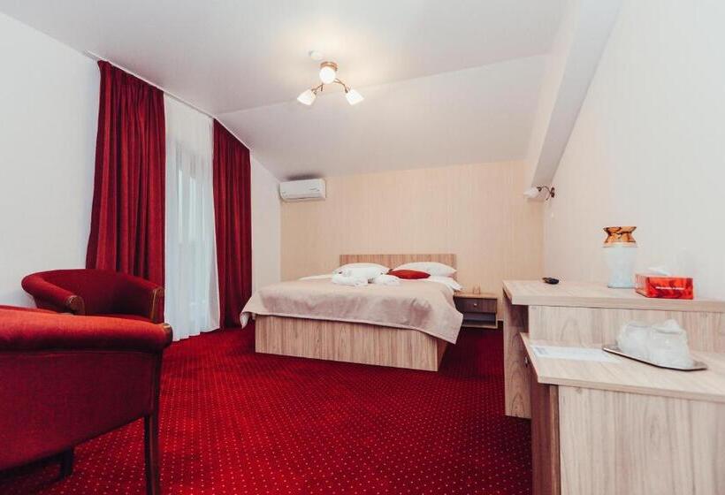 キングサイズベッドのスタンダードルーム, Pensiunea Casa Hortopan