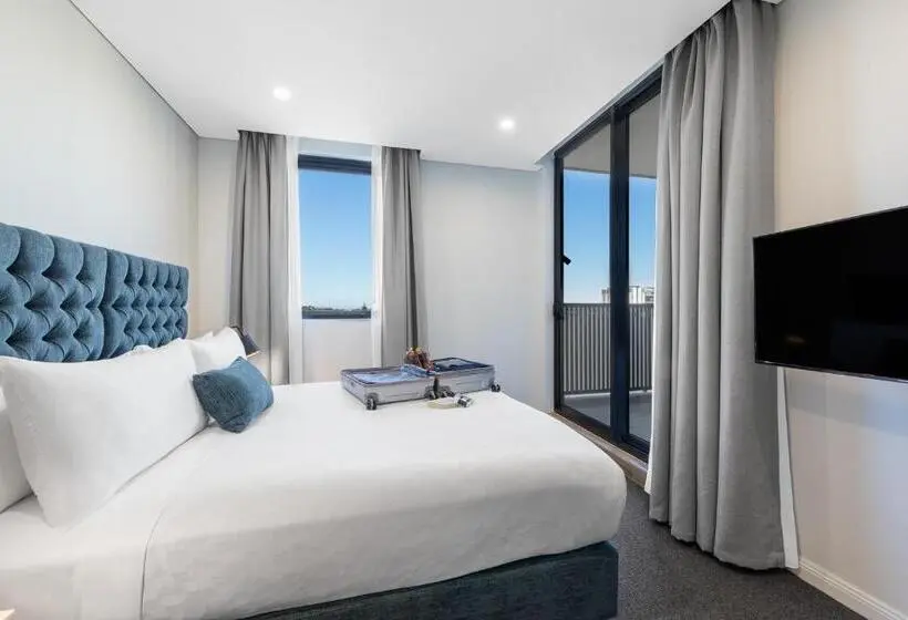 デラックススイートの３ベッドルーム, Meriton Suites Coward Street, Mascot