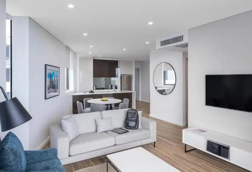 デラックススイートの３ベッドルーム, Meriton Suites Coward Street, Mascot