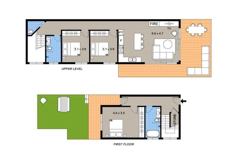 شقة دور أخير غرفة نوم واحدة, Tamarama Apartments